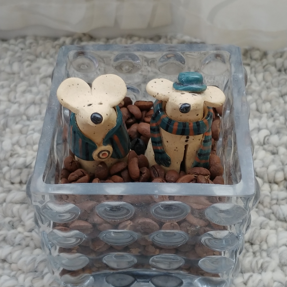 Hand made clay home decoration.